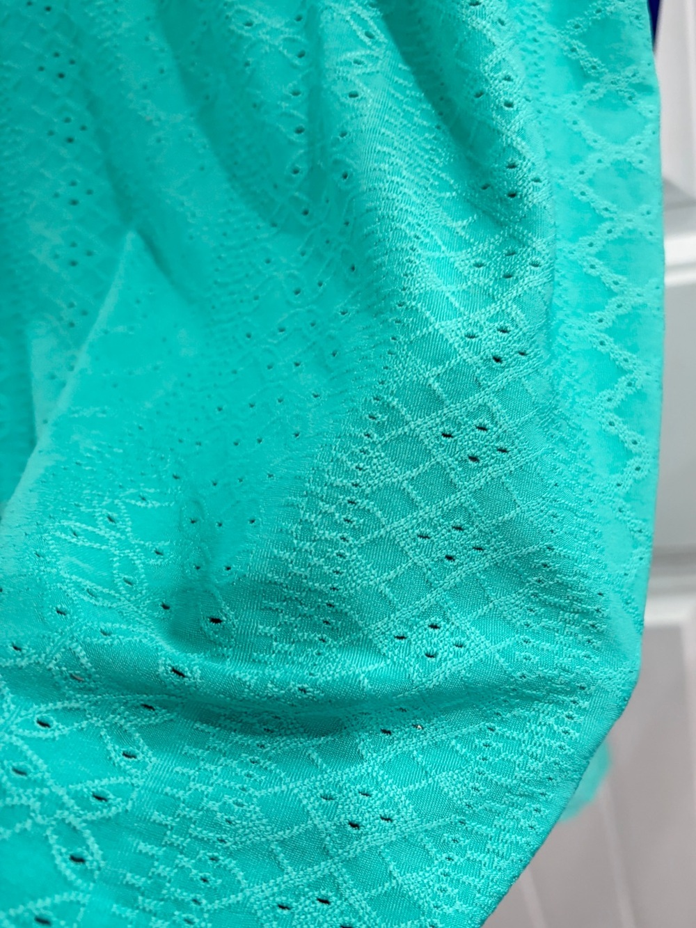 Apt. 9 Women's Teal Eyelet Short Sleeve Top XXL New with tags - Picture 3 of 9